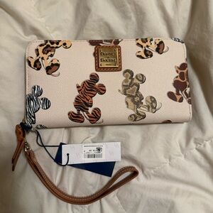 Dooney & Bourke animal print Mickey wallet